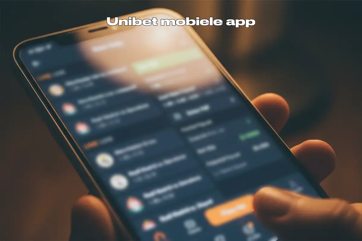 Moderne sportweddenschappen interface op smartphone scherm
