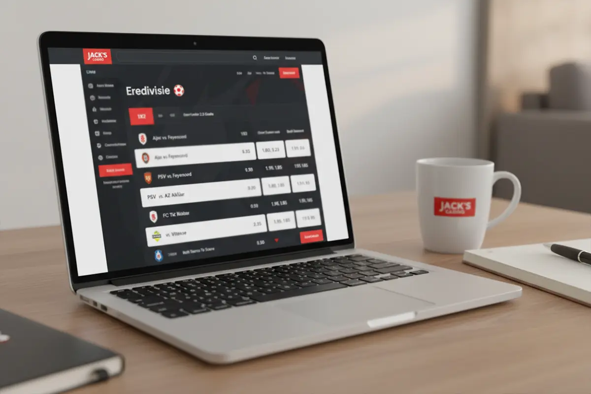 Jack's Casino Sports weddenschappen op Eredivisie en internationale competities